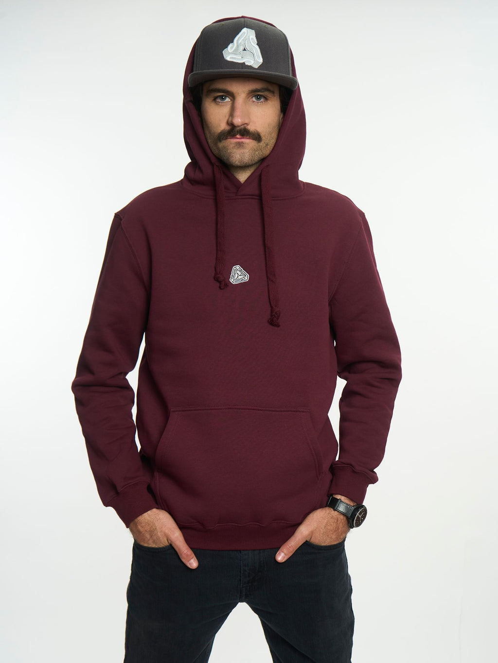 HEX HOODIE - Burdeo