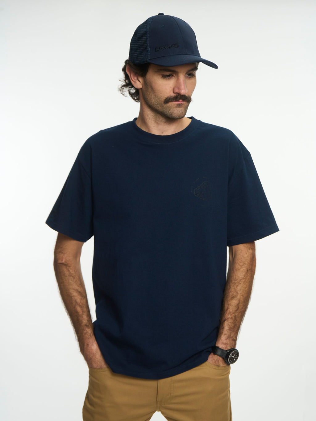 SIDE LOGO MESH CAP - Azul