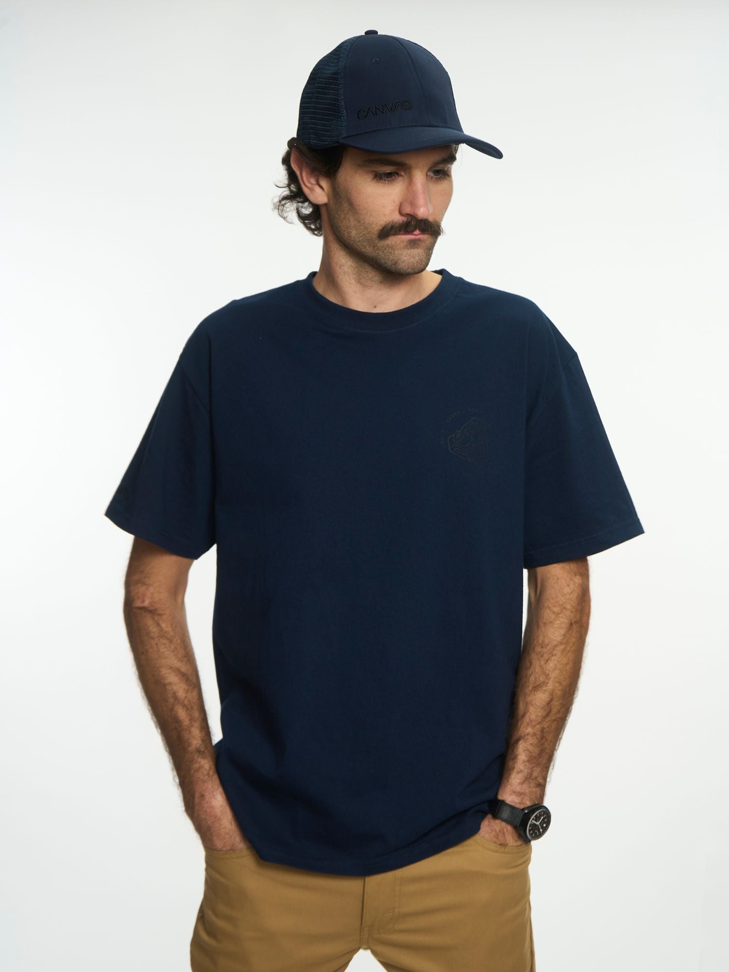 SIDE LOGO MESH CAP - Azul