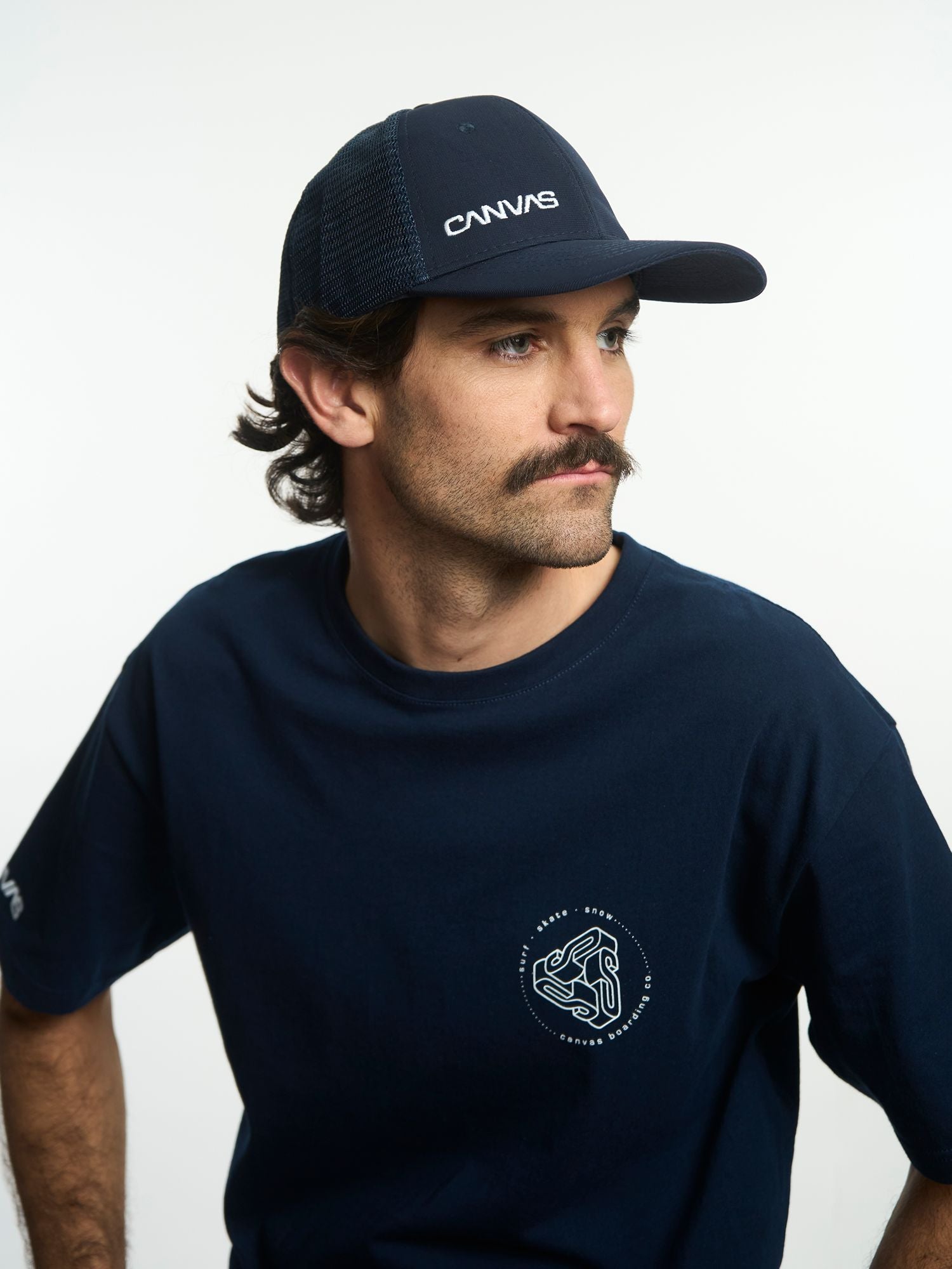 SIDE LOGO MESH CAP - Azul