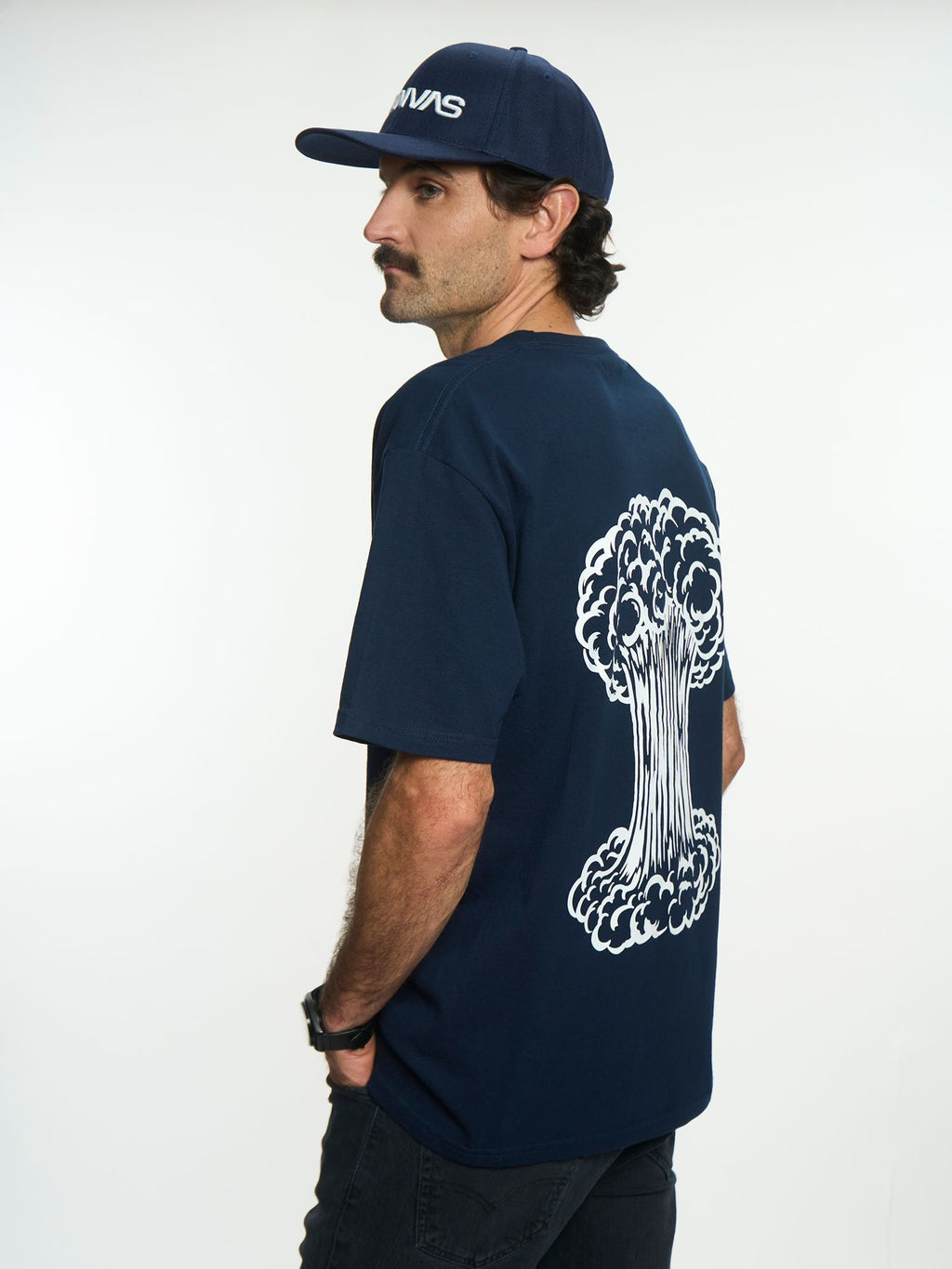3D LOGO FLAT CAP - Azul