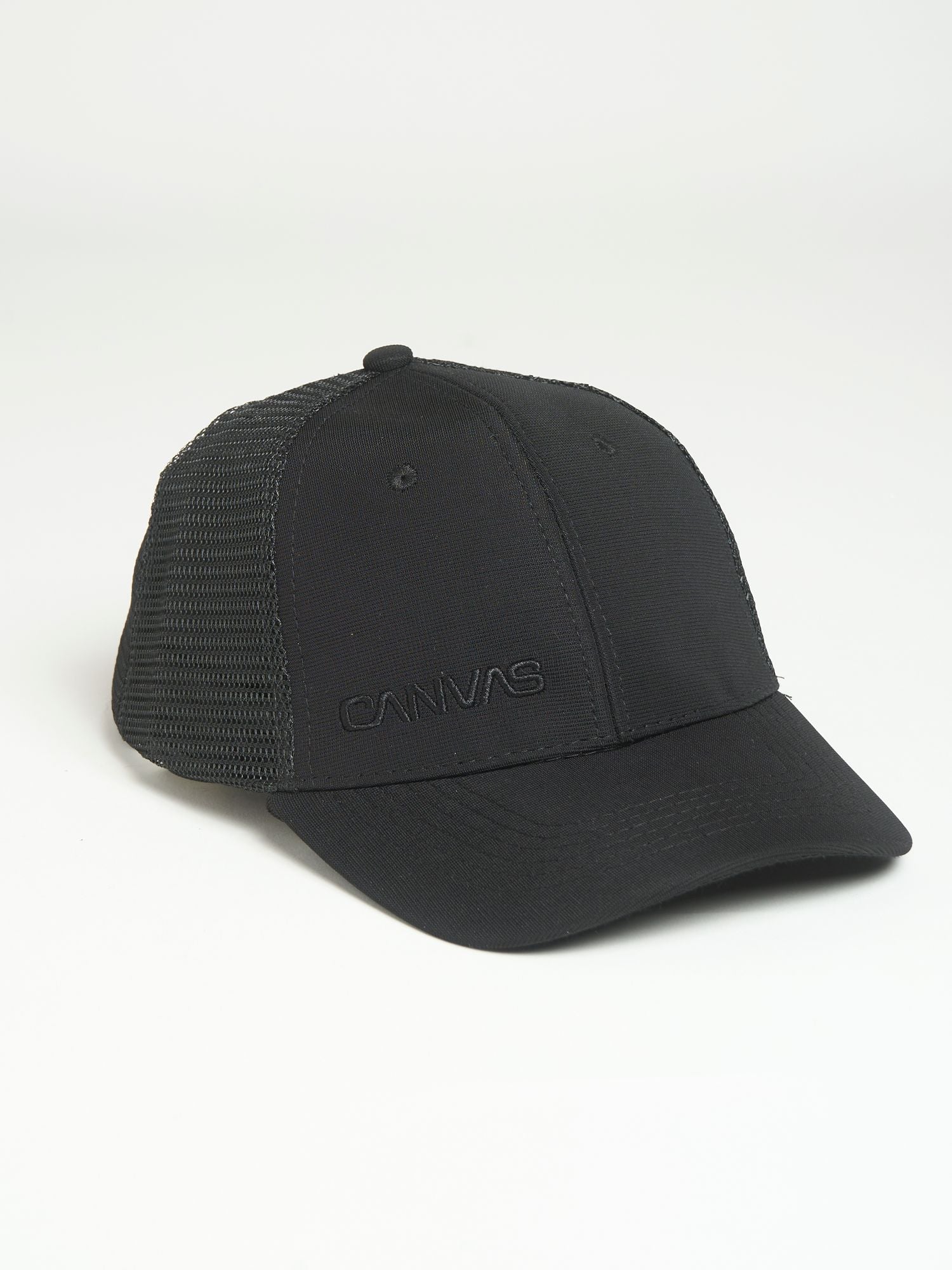 SIDE LOGO MESH CAP - Negro